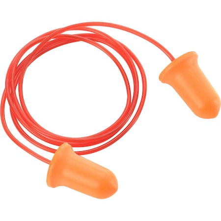 Global Industrial Bell Earplugs, Contour, Corded, NRR 32 dB, 100PK 708378